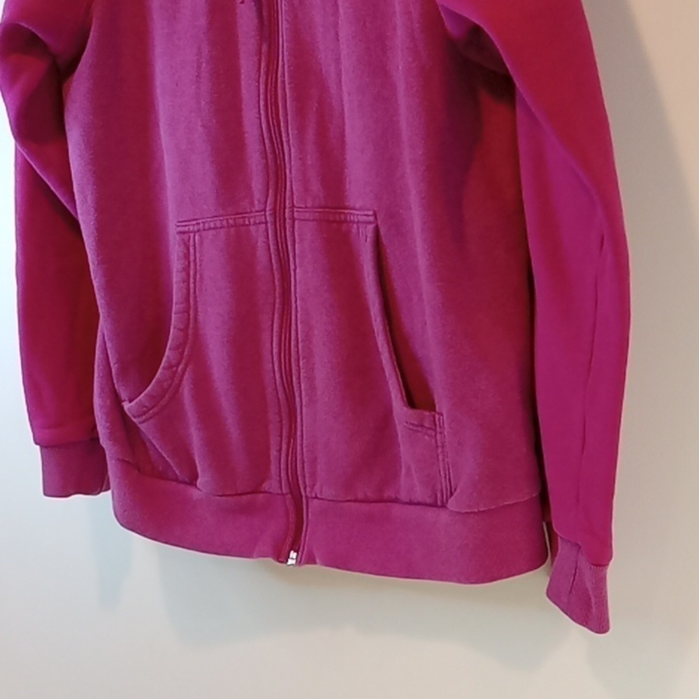 Vintage Y2K Nike Full Zip Hoodie Sweatshirt Women's Sz XL Pink EUC NICE! - Picture 5 of 16